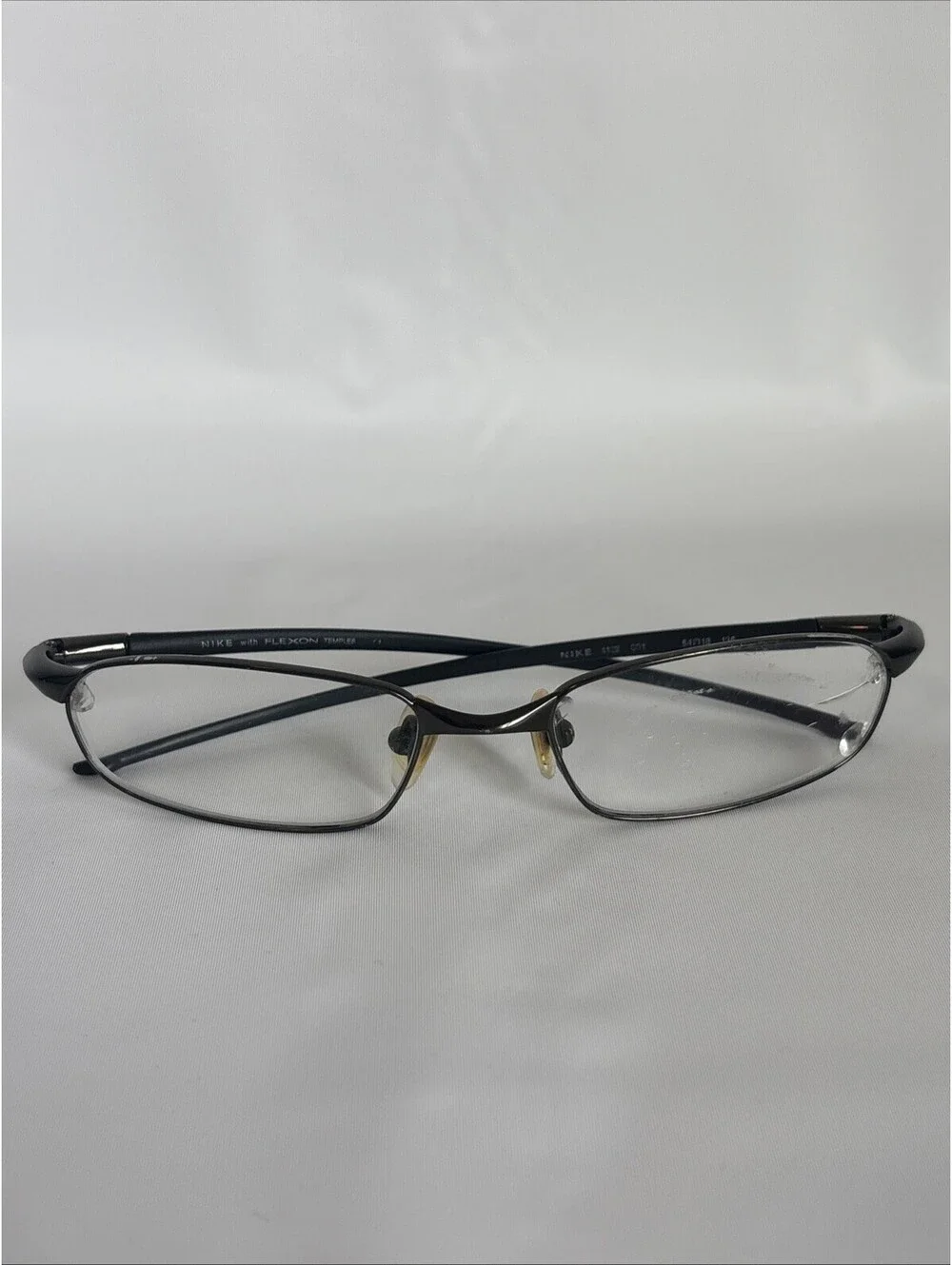 Nike with Flexon Temples 4102 001 Black Chrome 54 [] 18 135 Eyeglasses Frames